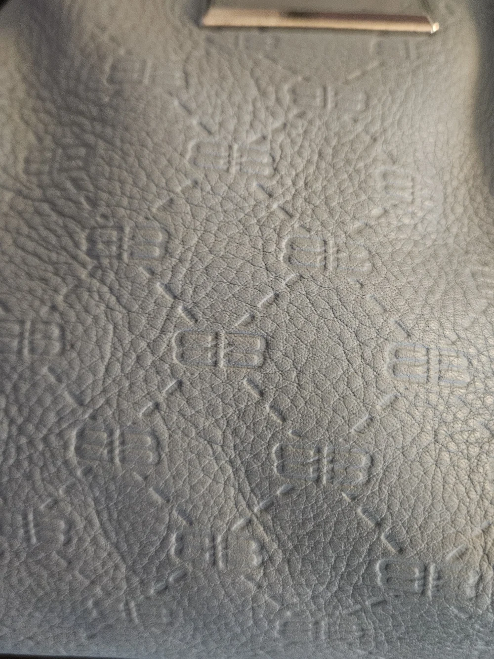 Balenciaga BB Vintage Monogram Leather Satchel